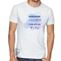 Camiseta infantil até Plus Size Aprender Libras Camiseta infantil até Plus Size Aprender Libras