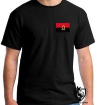 Camiseta Infantil até Plus Size Bandeira Angola Africa Camiseta Infantil até Plus Size Bandeira Angola Africa