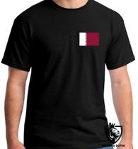Camiseta Infantil até Plus Size Bandeira Catar Oriente Medio Camiseta Infantil até Plus Size Bandeira Catar Oriente Medio
