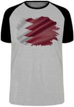 Camiseta Infantil até Plus Size Bandeira Catar Oriente Medio Camiseta Infantil até Plus Size Bandeira Catar Oriente Medio