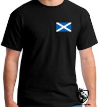 Camiseta Infantil até Plus Size Bandeira Escocia Reino Unido