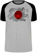 Camiseta Infantil até Plus Size Bandeira Japao Oriental