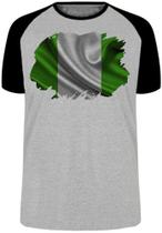 Camiseta Infantil até Plus Size Bandeira Nigeria Africa Camiseta Infantil até Plus Size Bandeira Nigeria Africa