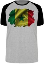 Camiseta Infantil até Plus Size Bandeira Senegal Africa Camiseta Infantil até Plus Size Bandeira Senegal Africa