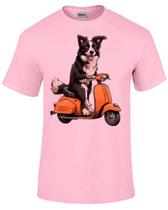Camiseta Infantil até Plus Size Cachorro Boder Collie Lambreta Camiseta Infantil até Plus Size Cachorro Boder Collie Lambreta