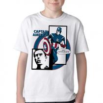 Camiseta Infantil até Plus Size Capitao America Computer