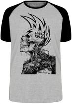 Camiseta Infantil até Plus Size Caveira Guetto Rules Regras Punk