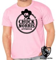 Camiseta Infantil até Plus Size Chuck Norris Aproved Texas Ranger America Camiseta Infantil até Plus Size Chuck Norris Aproved Texas Ranger America