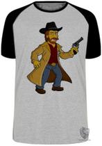 Camiseta Infantil até Plus Size Chuck Norris Texas Ranger Revolver