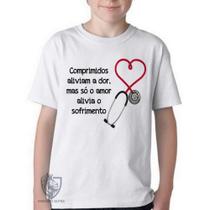 Camiseta Infantil até Plus Size Comprimidos Aliviam Camiseta Infantil até Plus Size Comprimidos Aliviam