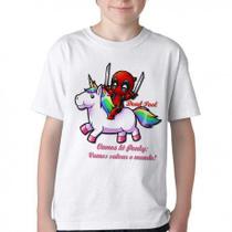 Camiseta Infantil até Plus Size Dead Pool E Unicornio Camiseta Infantil até Plus Size Dead Pool E Unicornio