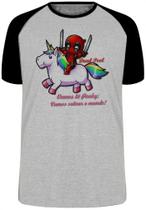 Camiseta Infantil até Plus Size Dead Pool E Unicornio Ponky Camiseta Infantil até Plus Size Dead Pool E Unicornio Ponky