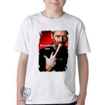 Camiseta Infantil até Plus Size Dr House Everybody Lies