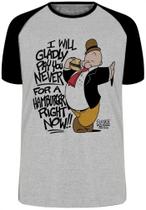 Camiseta Infantil até Plus Size Dudu Marinheiro Popeye Hamburger