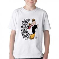 Camiseta Infantil até Plus Size Dudu Popeye Hamburguer