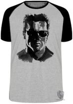 Camiseta Infantil até Plus Size Exterminador Do Futuro 2 Terminator Arnold Schwarzenegger