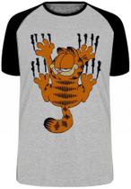 Camiseta Infantil até Plus Size Garfield Arranhar Gato Cat Gatinho
