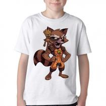 Camiseta Infantil até Plus Size Groot Rocket