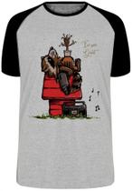 Camiseta Infantil até Plus Size Guardioes Da Galaxia Rocket Groot Snoopy