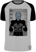 Camiseta Infantil até Plus Size Hellraiser Vilao Filme Terror Antigo