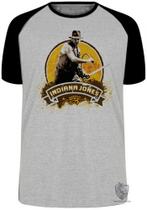 Camiseta Infantil até Plus Size Indiana Jones Amarelo Camiseta Infantil até Plus Size Indiana Jones Amarelo