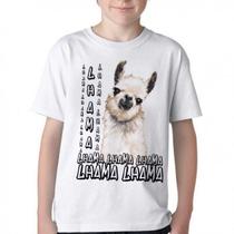 Camiseta Infantil até Plus Size Lhama Animal Camiseta Infantil até Plus Size Lhama Animal