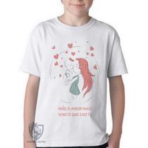 Camiseta Infantil até Plus Size Mae Amor Bonito Camiseta Infantil até Plus Size Mae Amor Bonito