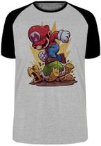 Camiseta Infantil até Plus Size Mario Bros Super Game Nintendo