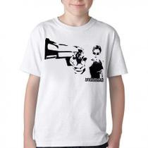 Camiseta Infantil até Plus Size Matrix Trinity Arma Pistola Camiseta Infantil até Plus Size Matrix Trinity Arma Pistola