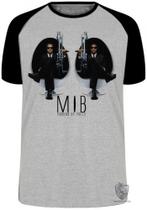 Camiseta Infantil até Plus Size Mib Homens Preto Will Smith Filme Cinema