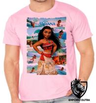 Camiseta Infantil até Plus Size Moana Fases Princesa