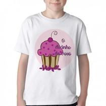 Camiseta Infantil até Plus Size O Docinho Da Vovo Cupcake Camiseta Infantil até Plus Size O Docinho Da Vovo Cupcake