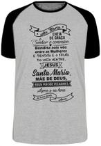 Camiseta Infantil até Plus Size Ou Adulto Ave Maria Oracao