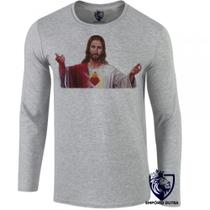 Camiseta Infantil até Plus Size Ou Adulto Jesus Bracos Abertos Camiseta Infantil até Plus Size Ou Adulto Jesus Bracos Abertos