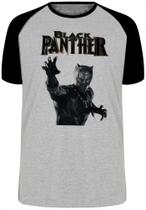Camiseta Infantil até Plus Size Pantera Negra Black Panther Avengers Camiseta Infantil até Plus Size Pantera Negra Black Panther Avengers