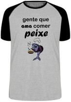 Camiseta Infantil até Plus Size Peixe Pesca Pescador Pescaria Comer Adora