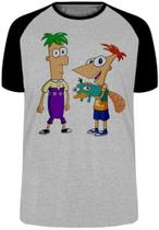 Camiseta Infantil até Plus Size Phineas E Feb Desenho Antigo Camiseta Infantil até Plus Size Phineas E Feb Desenho Antigo