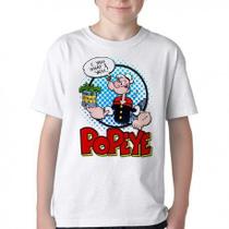 Camiseta Infantil até Plus Size Popeye Espinafre