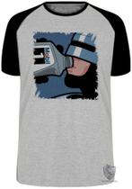 Camiseta Infantil até Plus Size Robocop Mobil Oleo Camiseta Infantil até Plus Size Robocop Mobil Oleo