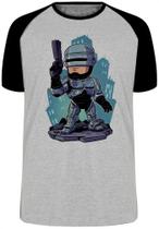 Camiseta Infantil até Plus Size Robocop Robo Policial Futuro