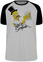 Camiseta Infantil até Plus Size Sir Homer Simpson Ingles Cerveja Choop