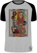 Camiseta Infantil até Plus Size Wandavision Papel Feiticeira Escarlate Camiseta Infantil até Plus Size Wandavision Papel Feiticeira Escarlate