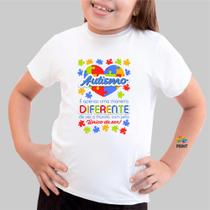 Camiseta Infantil Autismo é apenas uma maneira diferente - Autista Est.5.3 Zlprint