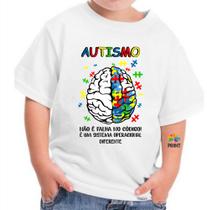 Camiseta Infantil Autismo É um Sistema Operacional Diferente Est. 1.23 - Autista Zlprint