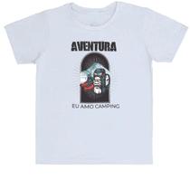 Camiseta Infantil Aventura eu amo camping