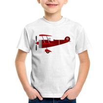 Camiseta Infantil Avião Biplano - Foca na Moda