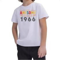 Camiseta Infantil Awesome since 1966 Camiseta Infantil Awesome since 1966