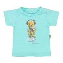 Camiseta Infantil Baby Bear para Menino Estilo Cor Verde