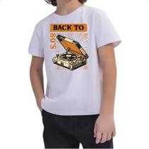 Camiseta Infantil Back to anos 80 vitrola