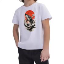 Camiseta Infantil Baleia sunset japan Camiseta Infantil Baleia sunset japan
